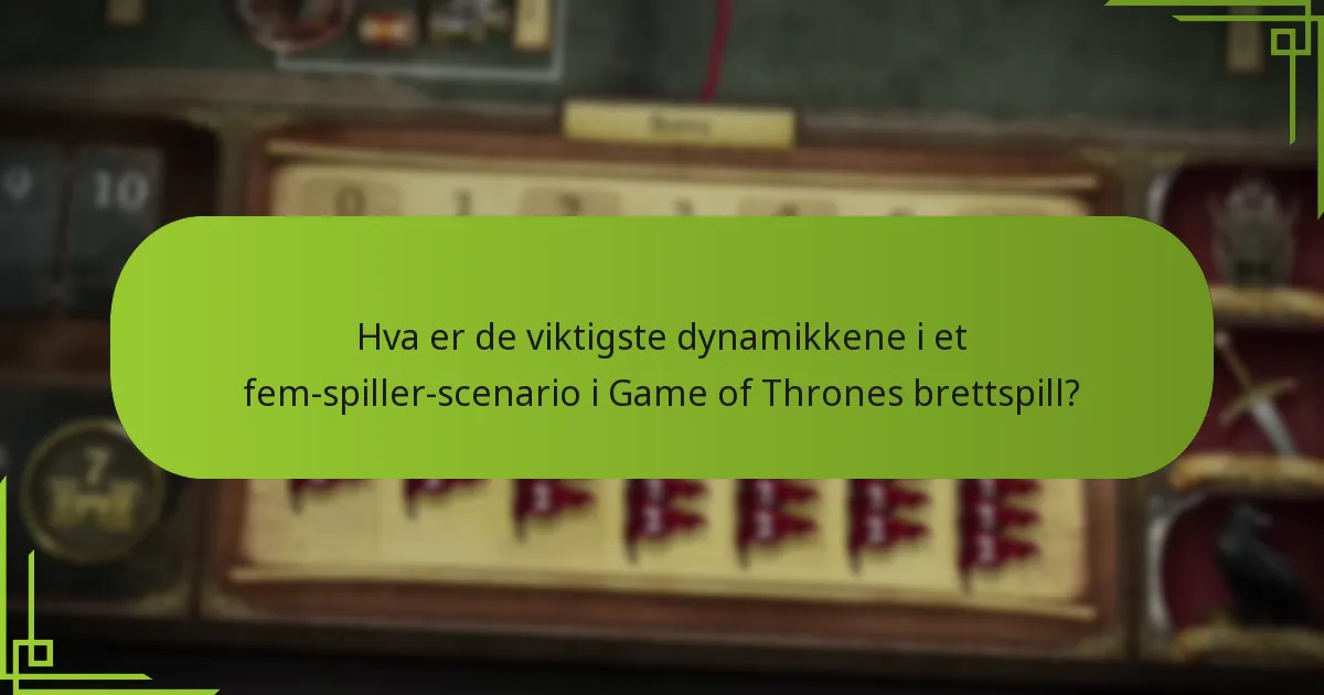 Hva er de anbefalte oppsettsvariasjonene for et fem-spiller-spill?