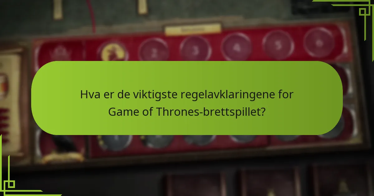 Hvordan er en tur strukturert i Game of Thrones-brettspillet?