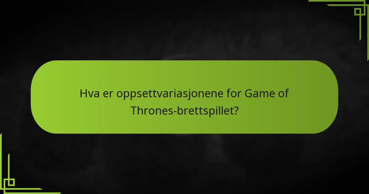 Hva er de vanlige fallgruvene i spilloppsett?