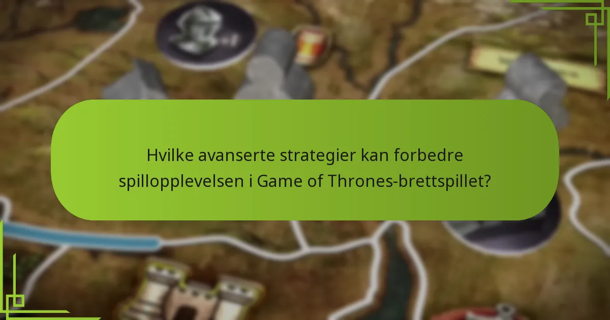 Hvordan håndteres handlingsavklaring i Game of Thrones-brettspillet?