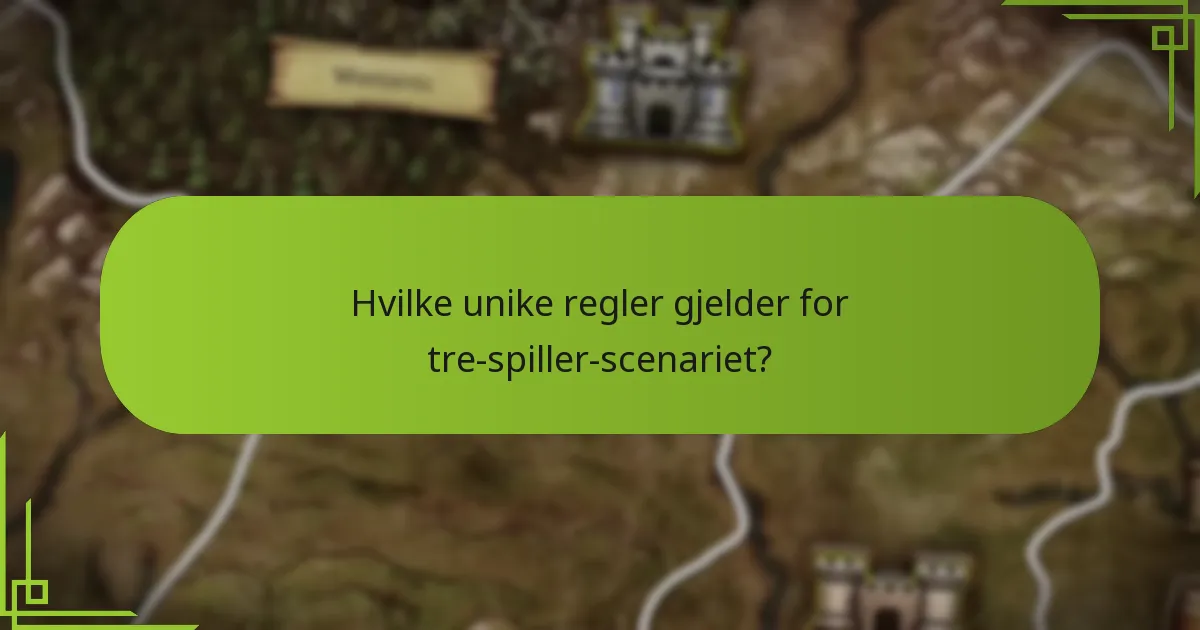 Hva er forskjellene mellom tre spillere og andre spillerantall?