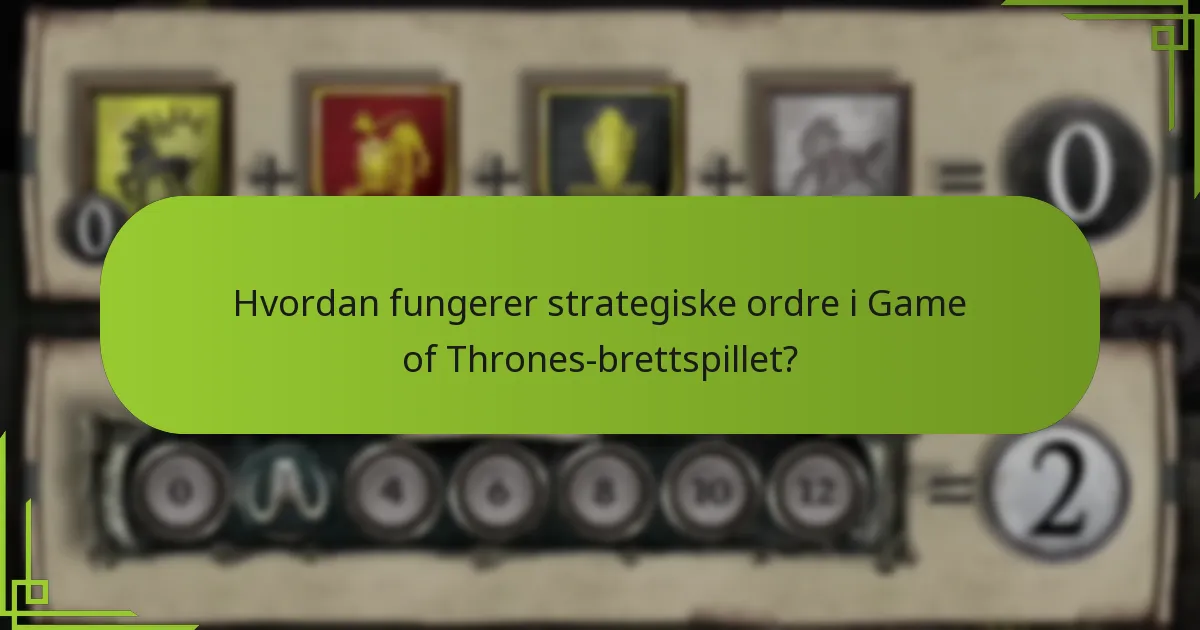 Hvordan sammenlignes strategiske ordre med bevegelsesordre?